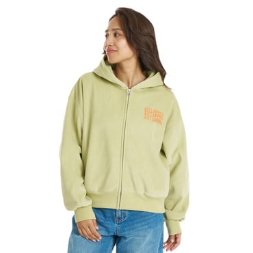 SUEDE BONDING FLEECE ZIP PARKA