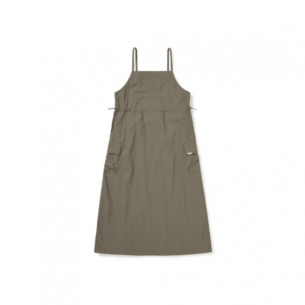 Taslan Sleeveless Dress(カーキ-M　レディス)