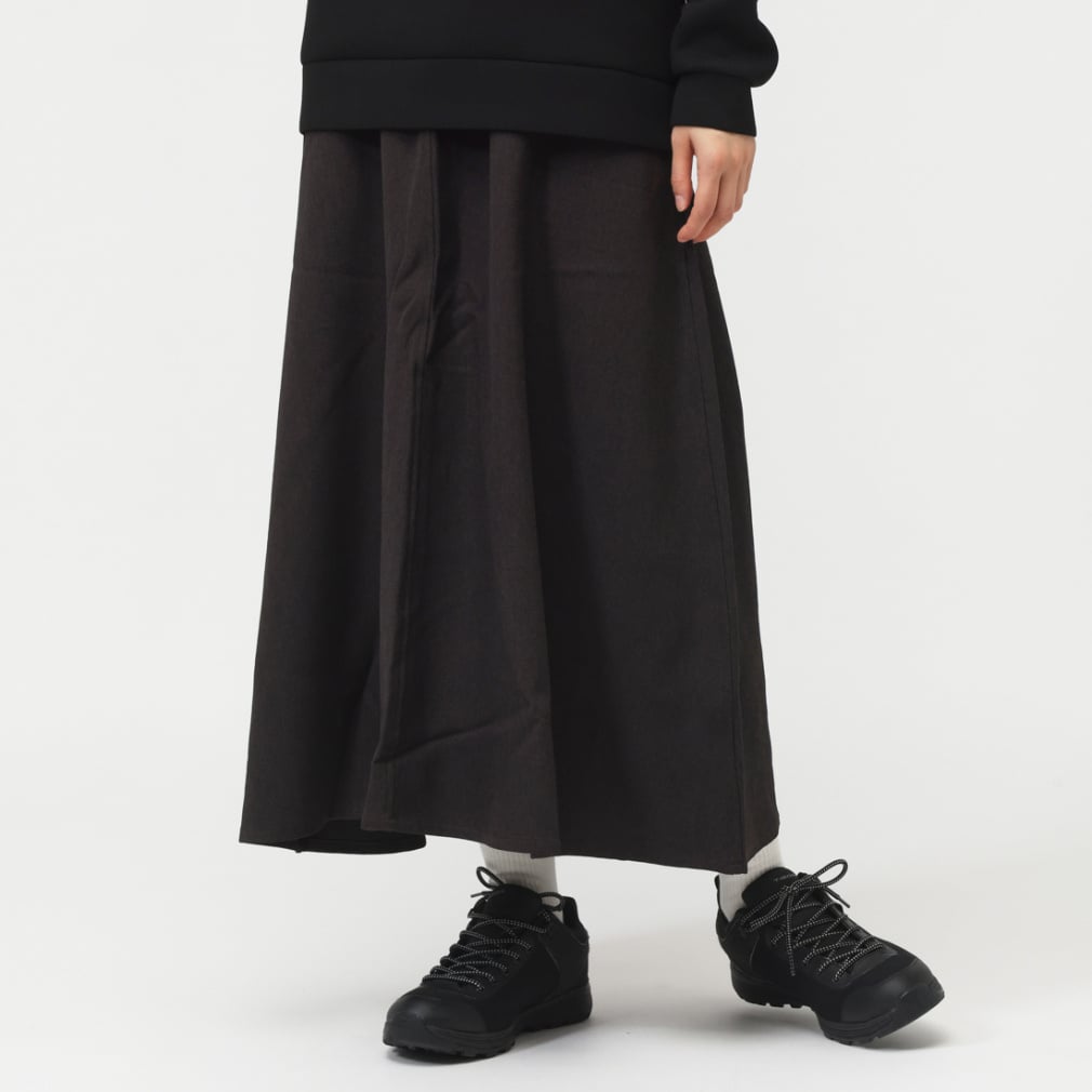 WOOL LIKE FLARE SKIRT(ブラウン-S)