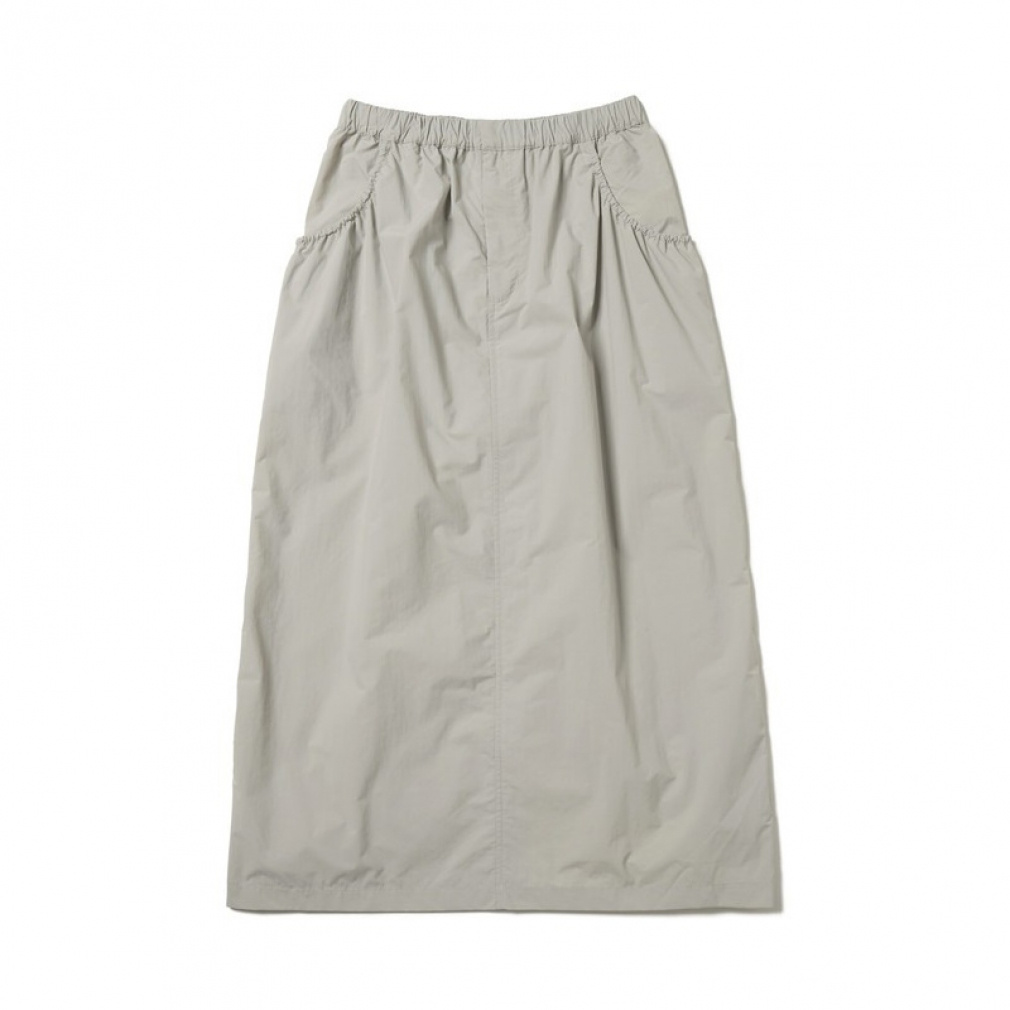 Nylon Tussah Utility Storage Skirt(ライトグレー-3)