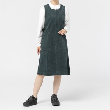 WAFFLE SORD MID-LENGTH DRESS(グレイシュブルー-S　レディス)