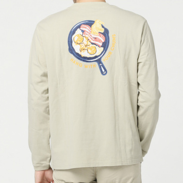 Alpen限定 CHUMS Skillet L/S T-Shirt ALPEN SMU(セピア-S　メンズ)