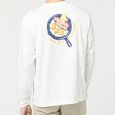 Alpen限定 CHUMS Skillet L/S T-Shirt ALPEN SMU(ホワイト-S　メンズ)