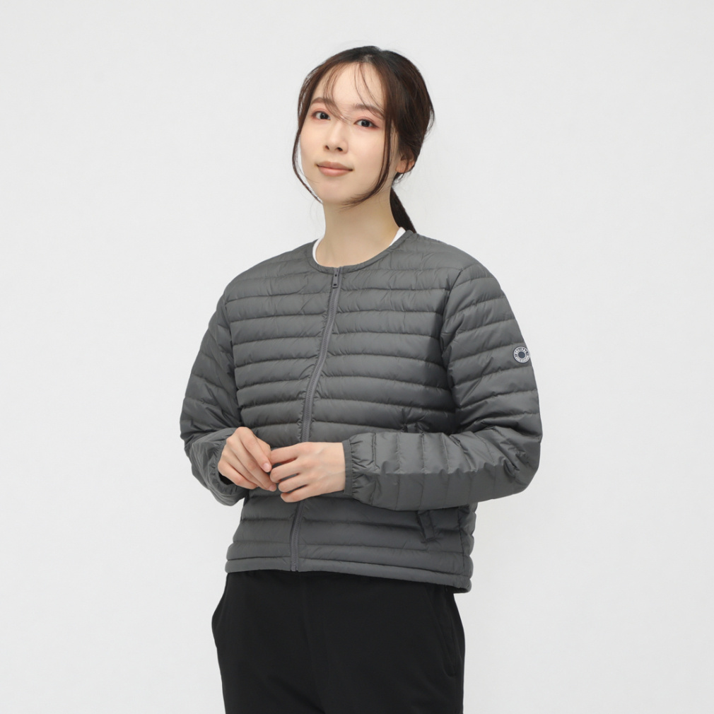 DPL ROUND NECK BLOUSON(チャコールグレー-1)