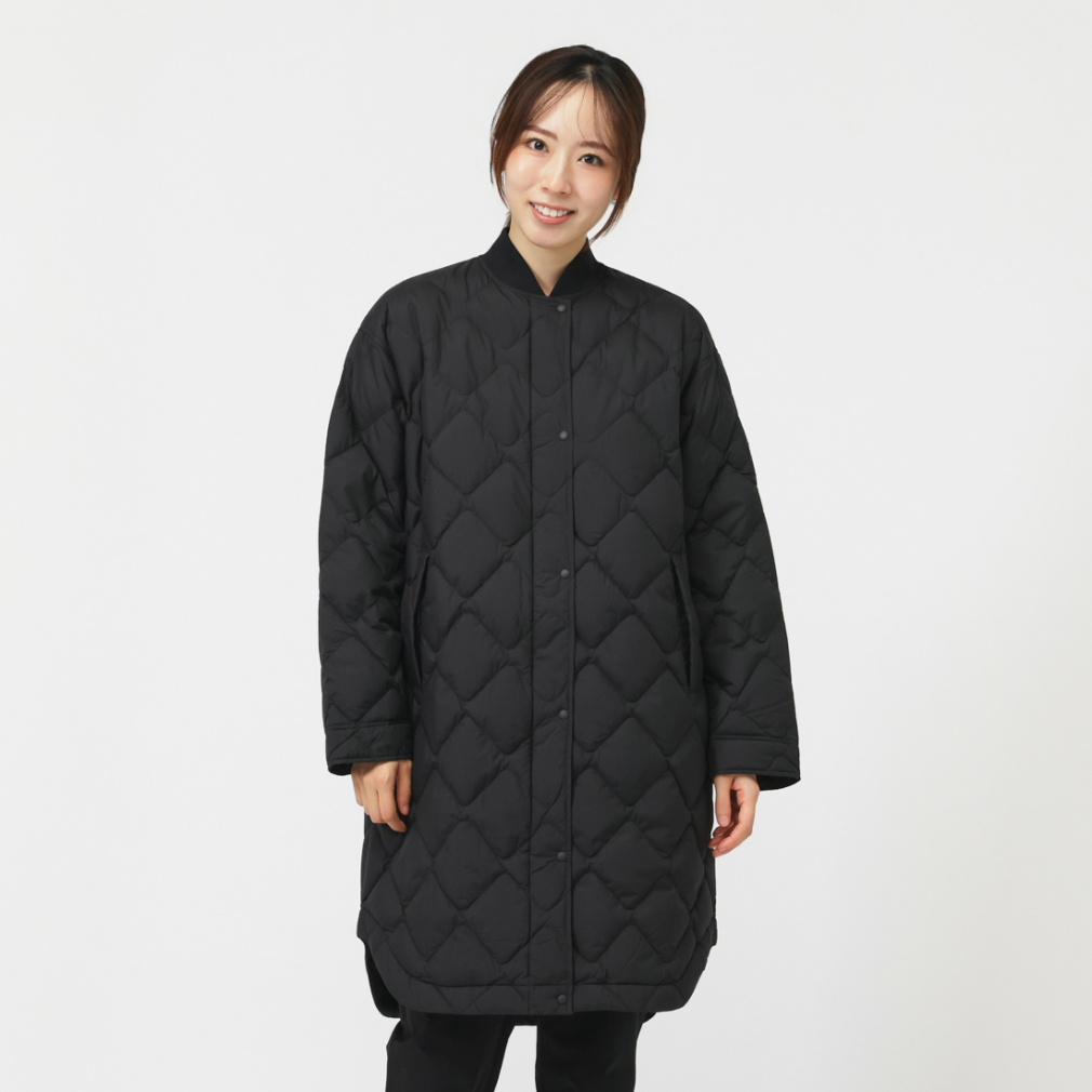 �i���K ���f�B�[�X �A�E�g�h�A�J�W���A�� �_�E���W���P�b�g RIB COLLAR QUILTED DOWN COAT W 1C603 NANGA