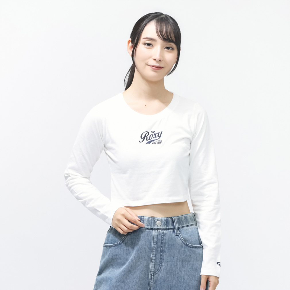 ���L�V�[ ���f�B�[�X �A�E�g�h�A�J�W���A�� �����s�V���c ROXY WITH HEART L/S TEE RLT261079 ROXY