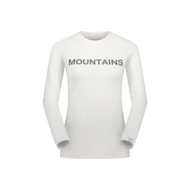 キューディー ロゴ プリント ロングスリーブ Tシャツ アジアンフィット ウィメン