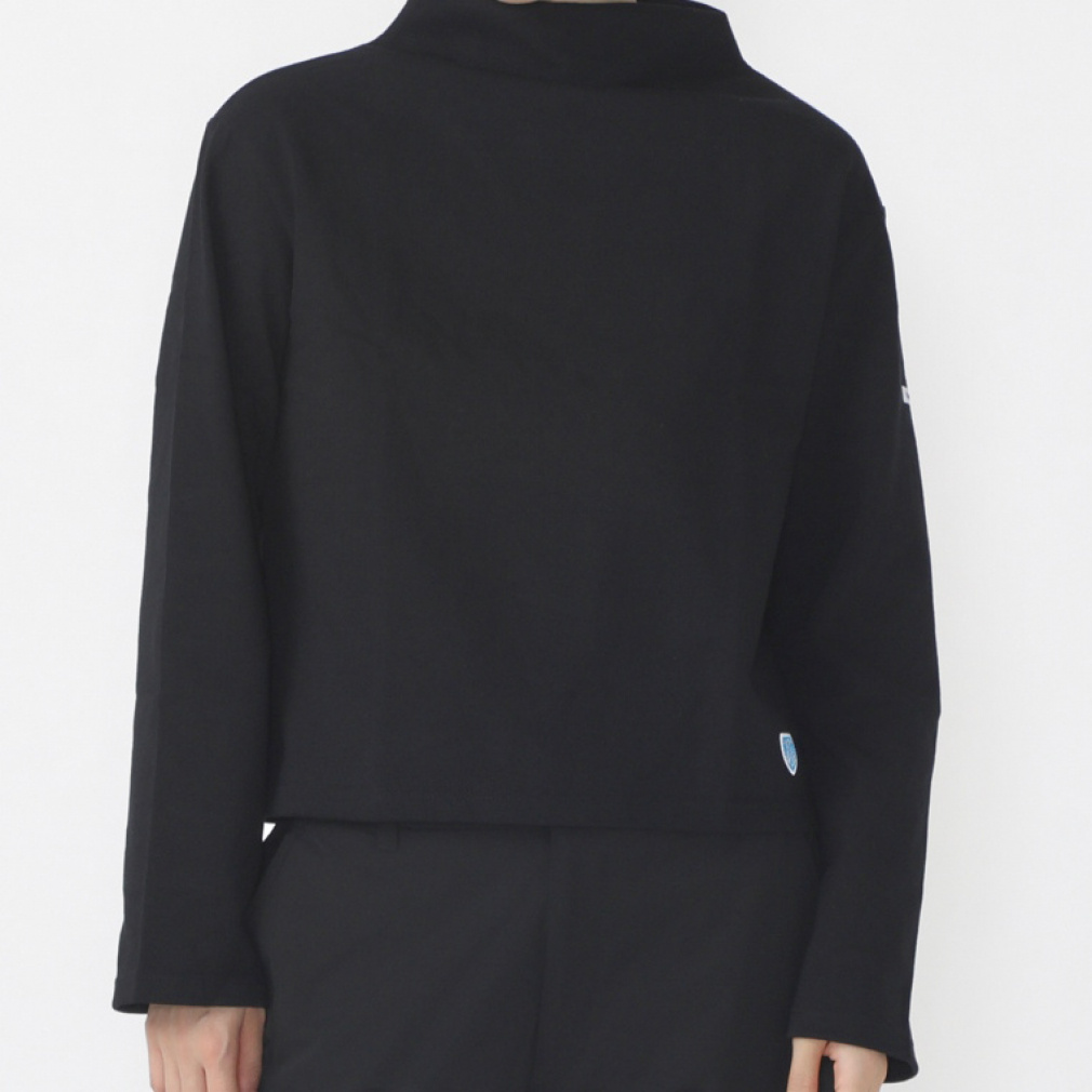 BOTTLE NECK L/S P.O.(ブラック-1)