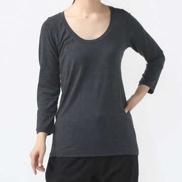 エヌスキンデオウォーム8/10スリーブユーネック(レディース)