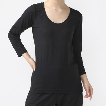 エヌスキンデオウォーム8/10スリーブユーネック(レディース)