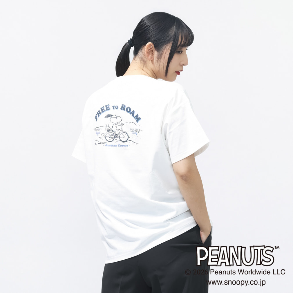 UVカットドライグラフィックTシャツ サマー TIGORA(ホワイト-S)