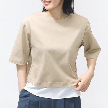 UVカットコットンレイヤードTシャツ