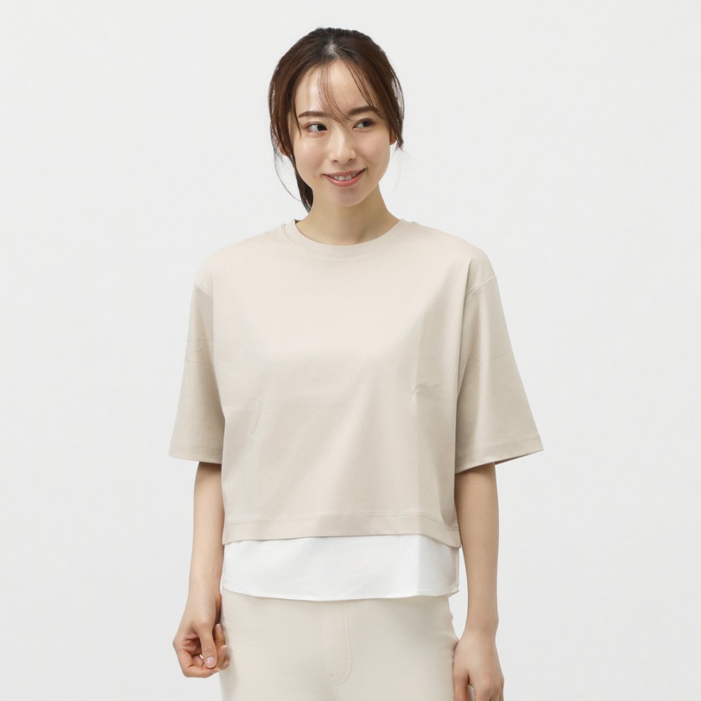 トップス kanasora UVカットコットンシアーレイヤードTシャツ｜Alpen Online