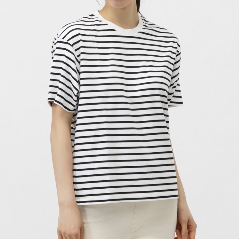 ティゴラ レディース 半袖 Tシャツ UVカットコットンボーダーTシャツ TR-9C2075TS スポーツウェア TIGORA