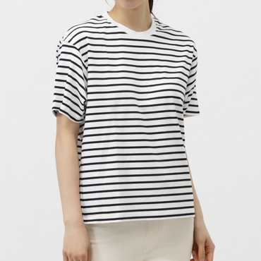 UVカットコットンボーダーTシャツ