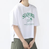 コットンオーバーサイズTシャツ テニス