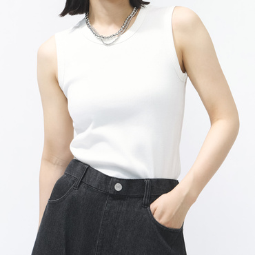 UVカットリブタンクトップ