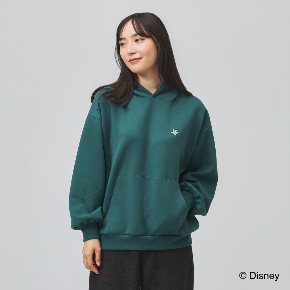 希少darc sport ダルクスポーツ OHANA パーカー グリーン ディズニー レディース スウェット パーカー グラフィックフード