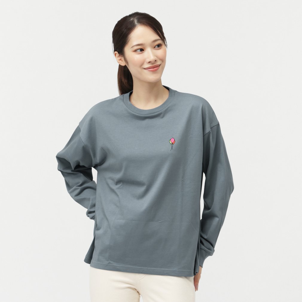 ディズニー くまのプーさん レディース 長袖 Tシャツ コットンロングTシャツ Pooh TRDN-9C22505TL スポーツウェア Disney