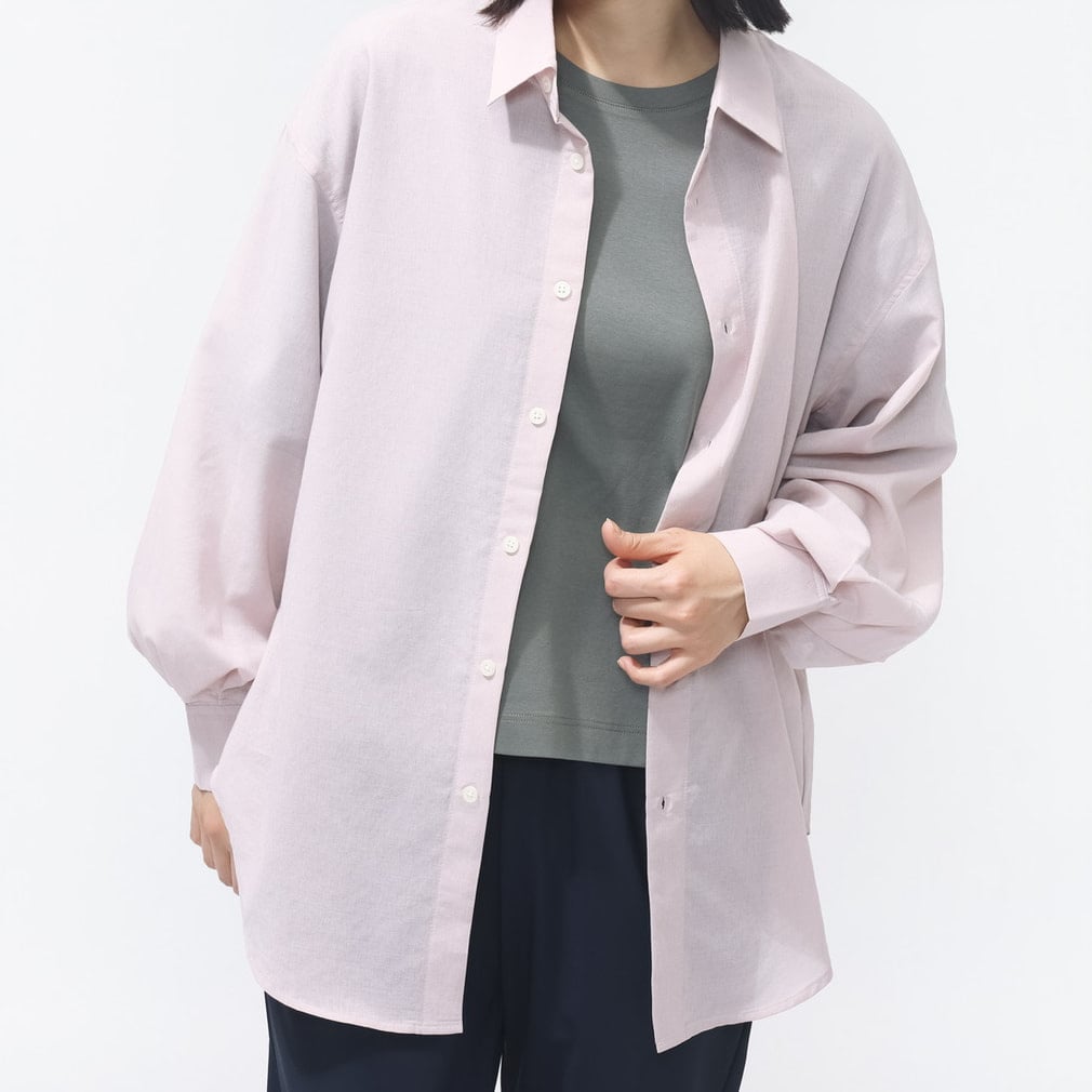 シアーシャツ(ペールピンク-S)