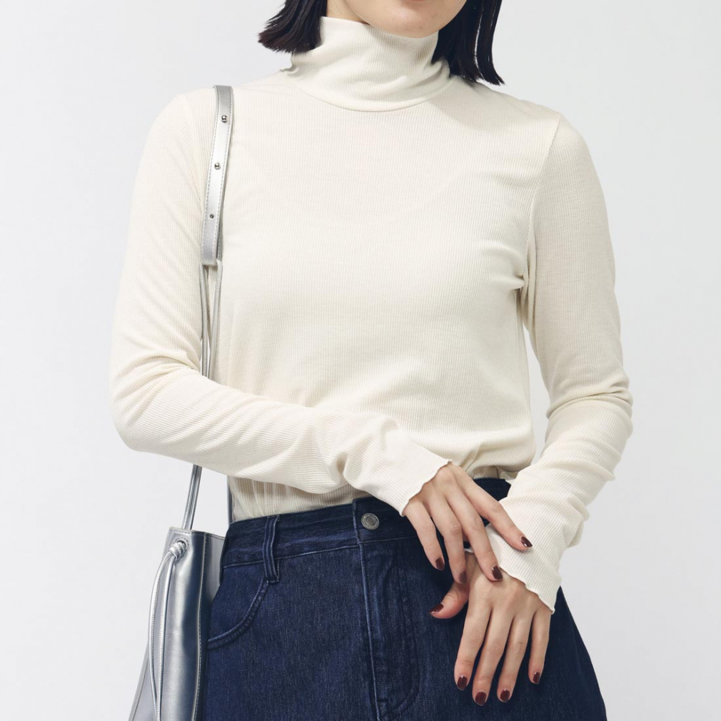 ティゴラ レディース 長袖 Tシャツ ストレッチリブハイネックTシャツ TR-9C2545TL スポーツウェア TIGORA