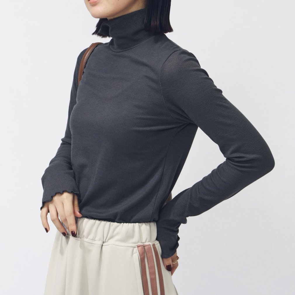 ティゴラ レディース 長袖 Tシャツ ストレッチリブハイネックTシャツ TR-9C2545TL スポーツウェア TIGORA