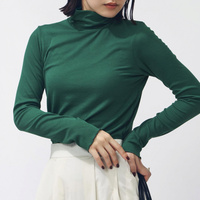 ストレッチリブハイネックTシャツ