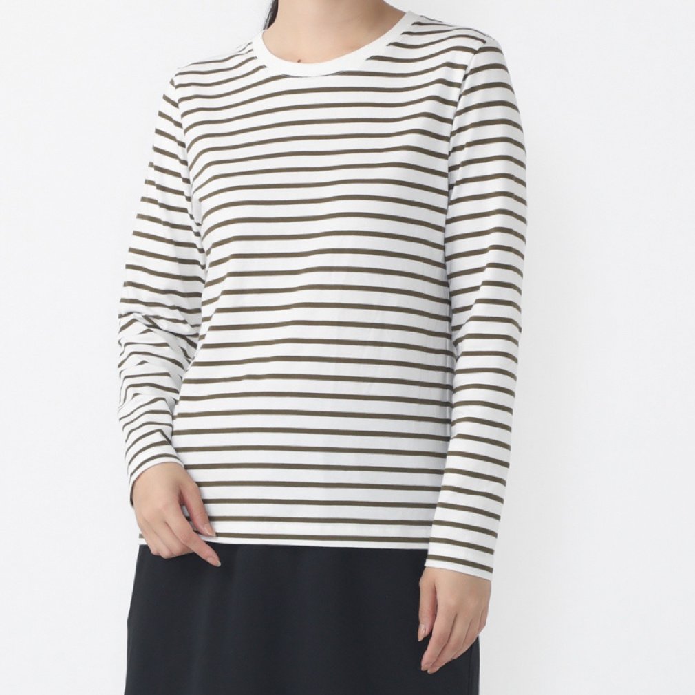ティゴラ レディース 長袖 Tシャツ ボーダーロングTシャツ TR-9C2724TL スポーツウェア TIGORA