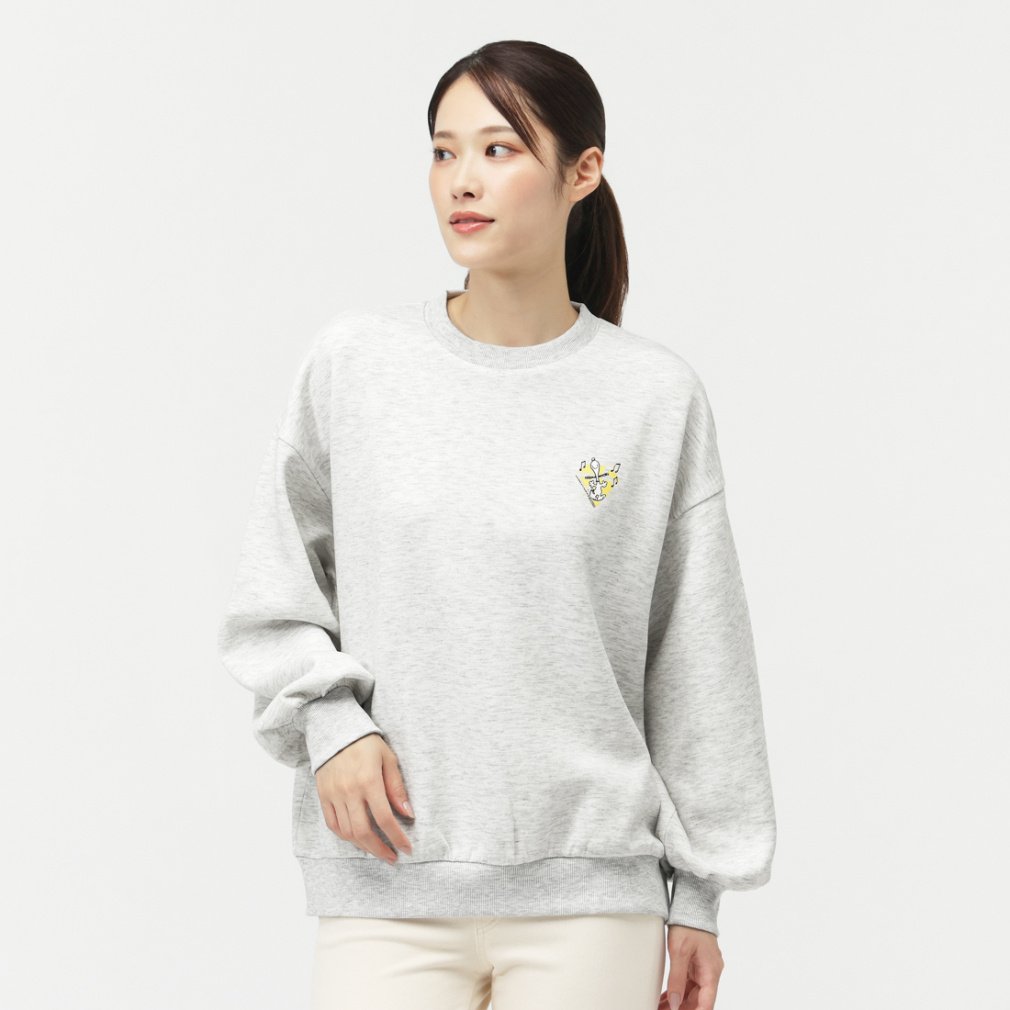 ピーナッツ スヌーピー レディース スウェット トレーナー スウェットシャツ シュローダー&ルーシー PEANUT75周年 TRPN-9C22575TJ スポーツウェア PEANUTS SNOOPY