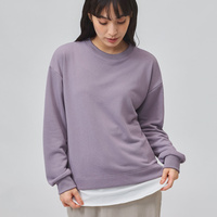 薄手スウェットレイヤードロングTシャツ