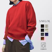 ウォッシャブルニットクルーネック