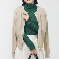 シアーニットカーディガン