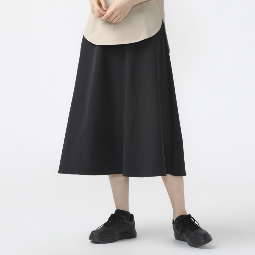 ロングスカート SOLOTEX(R)使用(ブラック-S)
