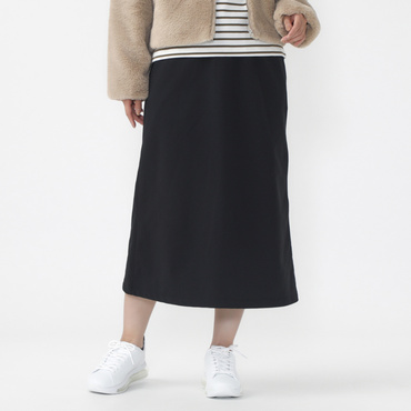 裏毛スウェットスカート(ブラック-S)