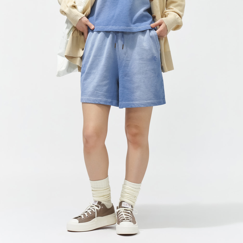 AP FADE SWEAT SHORTS L フェードスウェットショーツ(サックスブルー-S)