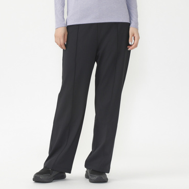 ストレッチワイドイージーパンツ(ブラック-S)