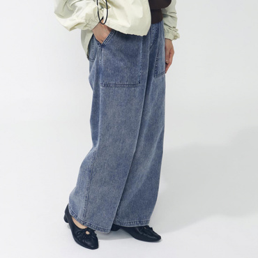 デニムワイドパンツ