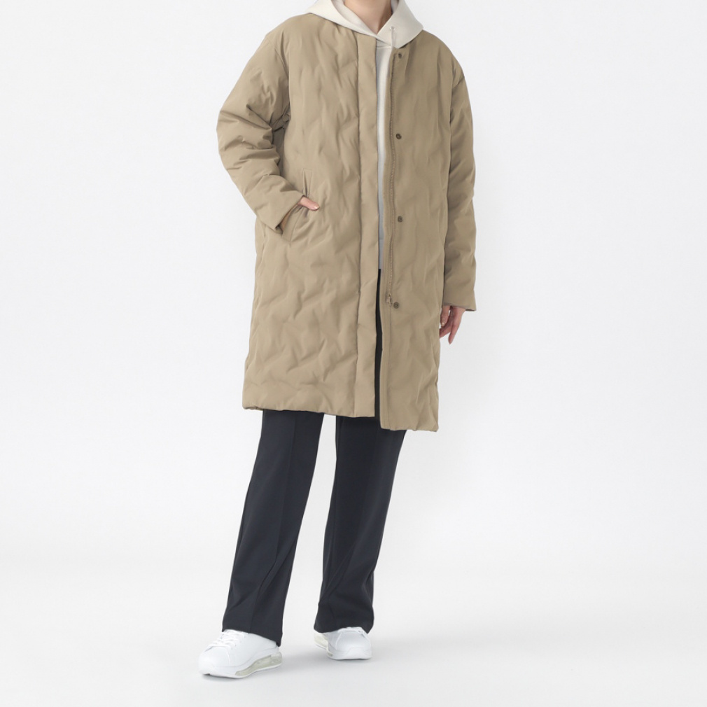 アルミ蓄熱パデットノーカラージャケット THERMOLITE(R)使用