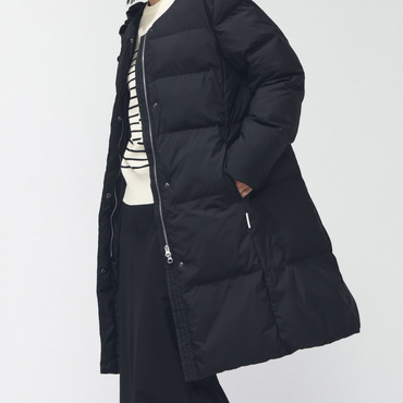 アルミ蓄熱パデットノーカラーコート THEMOLITE(R)使用(ブラック-S)