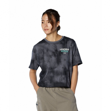 UAコットン クロップ ウォッシュド ショートスリーブTシャツ