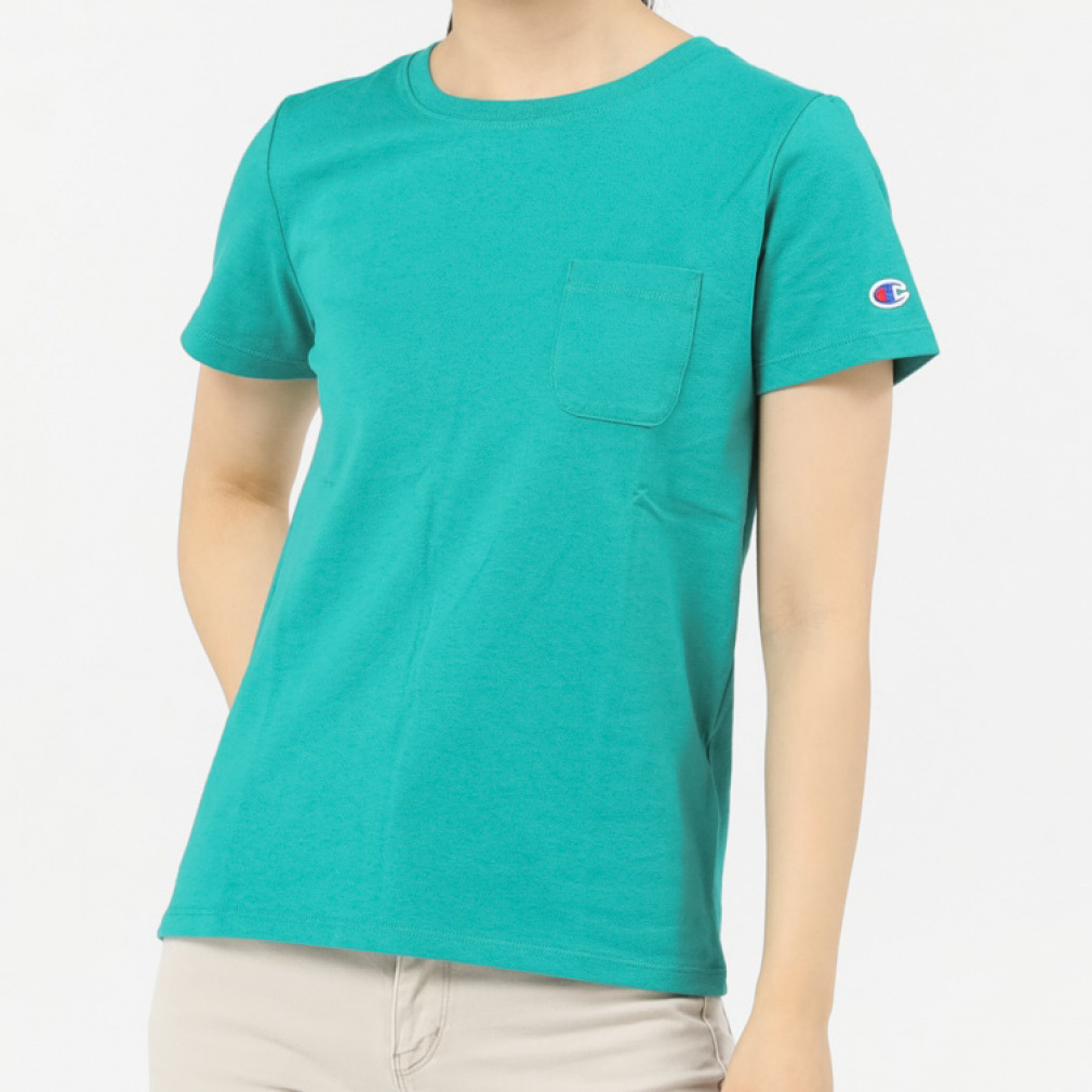 チーチャン チャンピオン レディース 半袖 Tシャツ SHORT SLEEVE POCKET T-SHIRT