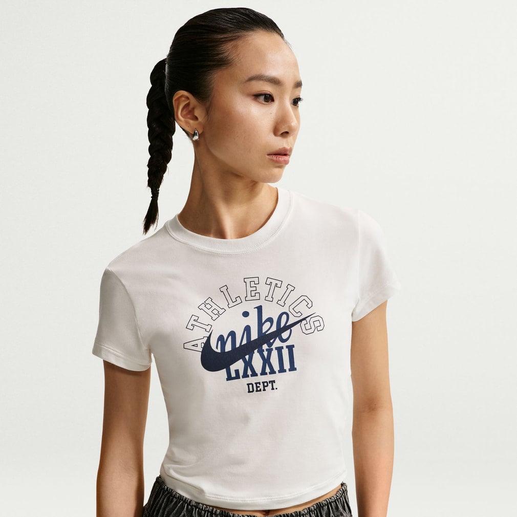 ナイキ レディース 半袖 Tシャツ ウィメンズ NSW CHLL KNT CROP OC8 S ナイキ レディース 半袖 Tシャツ ウィメンズ NSW CHLL KNT CROP OC8 S