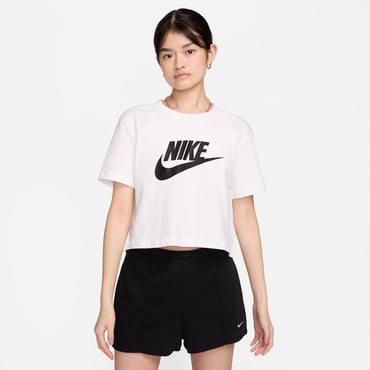 ウィメンズ エッセンシャル クロップ アイコン フレンチテリー Tシャツ