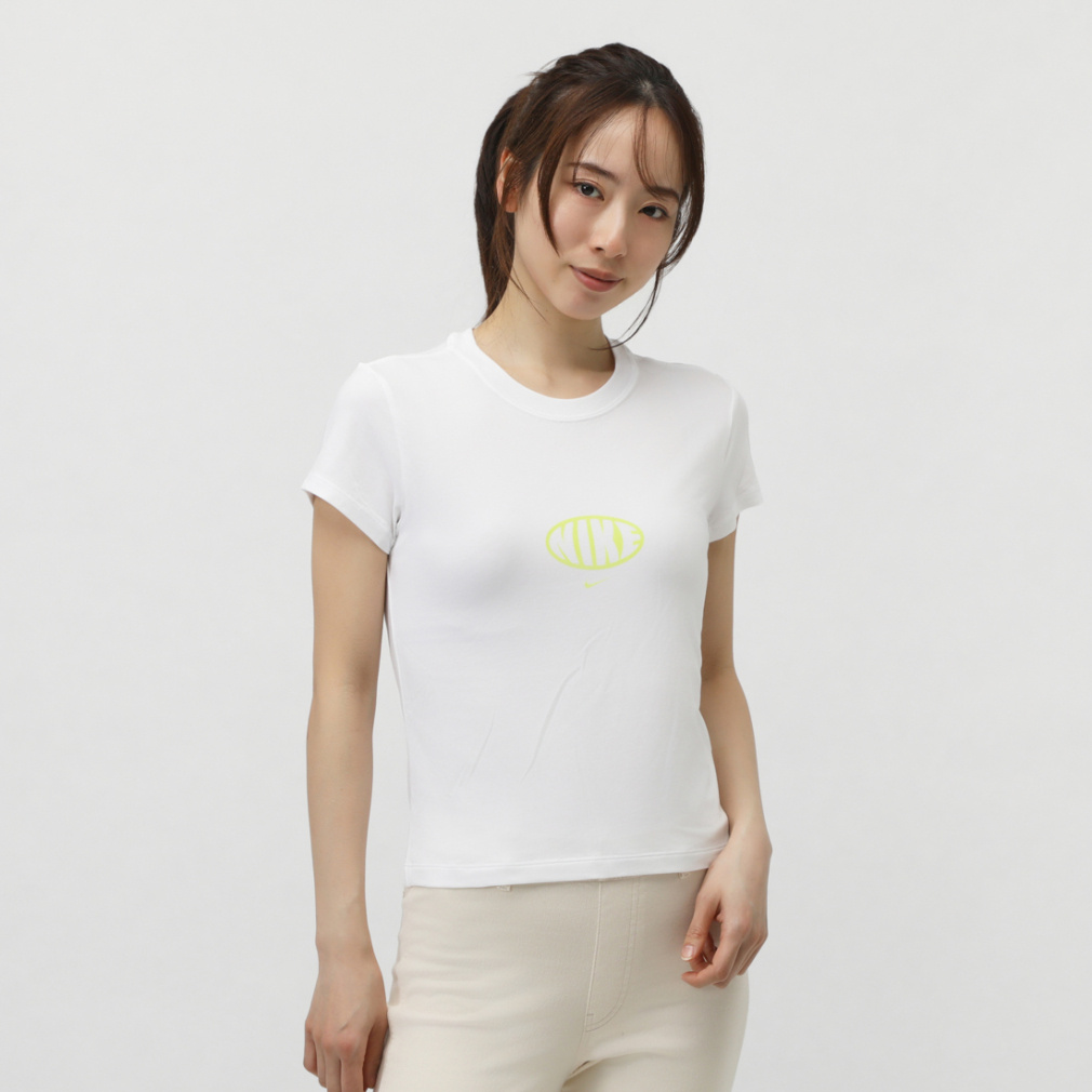 ナイキ レディース 半袖 Tシャツ ウィメンズ NSW チル ニット MD クロップ S/S Tシャツ OP IB7567 スポーツウェア NIKE