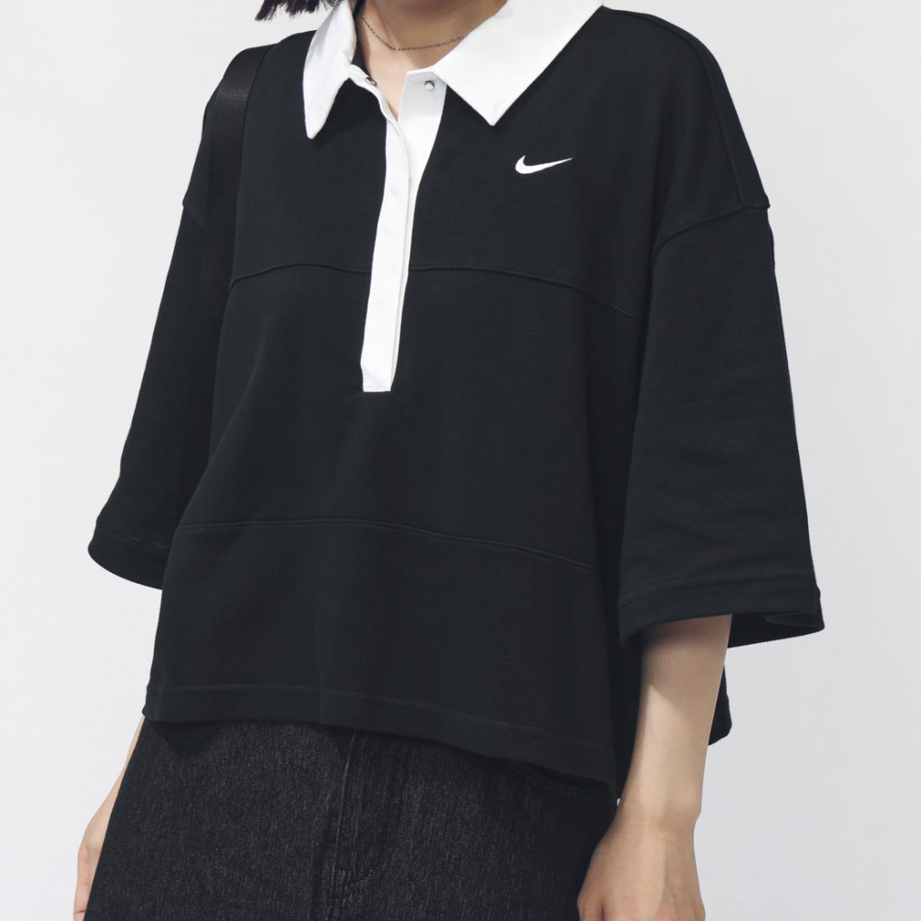 ウィメンズ NSW ストリート S/S ポロ(ブラック×ブラック-M)