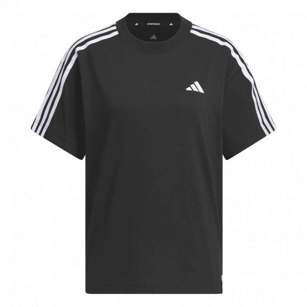 アディダス レディース 半袖 Tシャツ エッセンシャルズ プラス スリーストライプス 半袖Tシャツ JUP44 JW4500 JW4499 スポーツウェア adidas