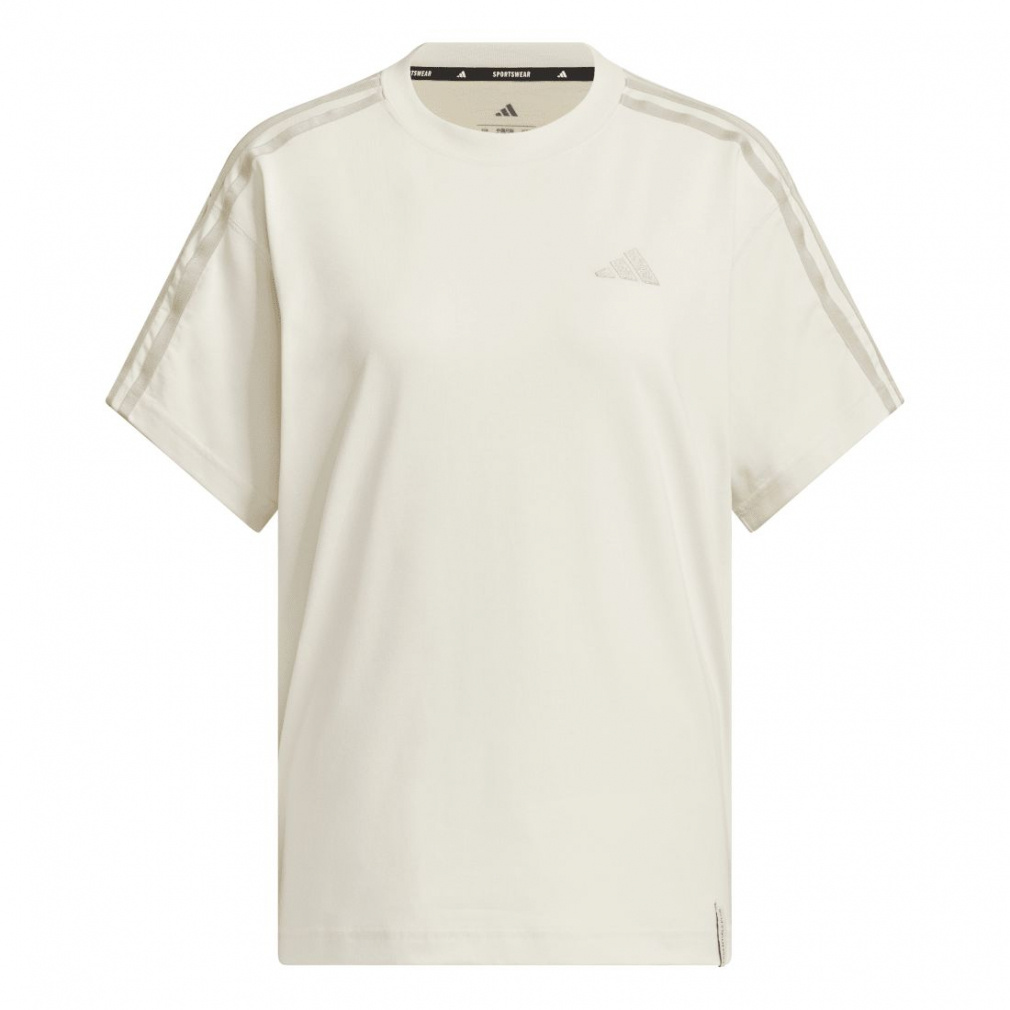 アディダス レディース 半袖 Tシャツ エッセンシャルズ プラス スリーストライプス 半袖Tシャツ JUP44 JW4502 JW4501 JW4503 スポーツウェア adidas