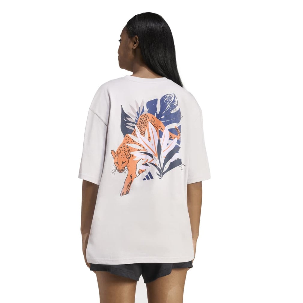 always Tシャツ L アディダス レディース 半袖 Tシャツ アニマル オーバーサイズ
