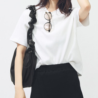 W LUX CA クロップド リブTシャツ AP