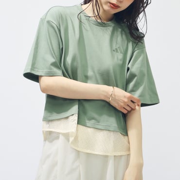 W LUX CA メッシュレイヤードTシャツ AP